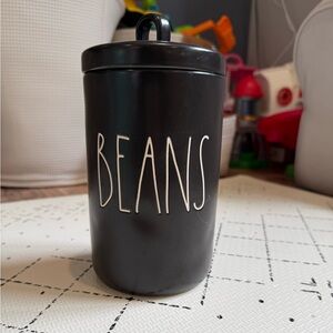 Rae Dunn Black Beans Canister